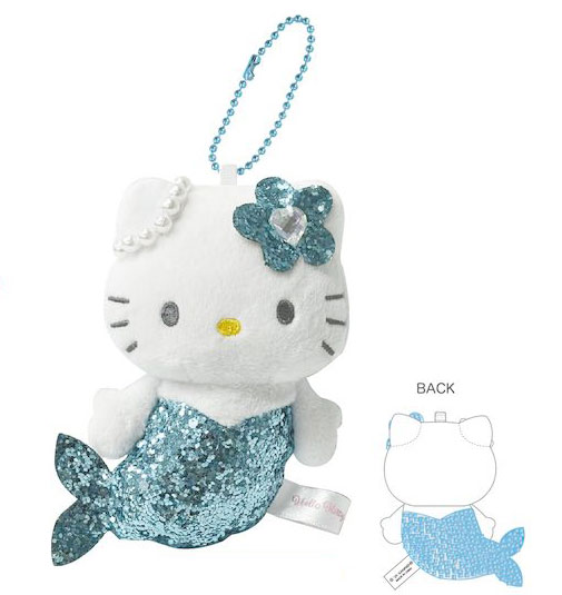 ハローキティ グリッターマスコット マーメイド(ブルー)（再販