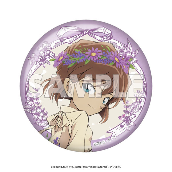 名探偵コナン ちょいデカホロ缶バッジ 花冠-flow in the wind-(灰原