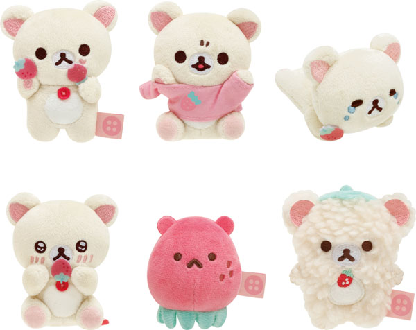 サンエックス コリラックマ 花冠 いちご おすわり ぬいぐるみ いちご