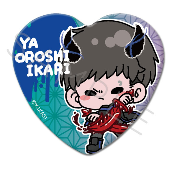 桃源暗鬼』ハート型缶バッジ MD (矢颪碇)[シンクイノベーション]《在庫