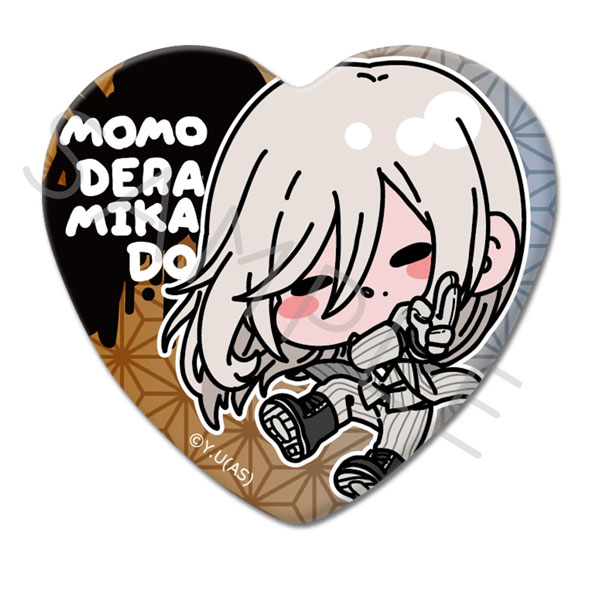 桃源暗鬼』ハート型缶バッジ MJ (桃寺神門)[シンクイノベーション