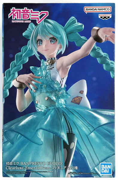 中古】(本体A/箱B)初音ミク BANPRESTO EVOLVE Clearluxe-EmeraldGem
