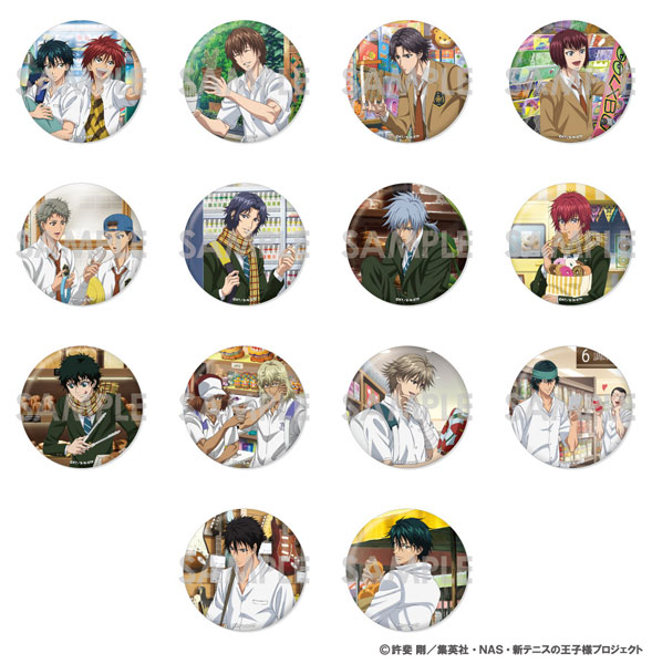 新テニスの王子様 トレーディングBIG缶バッジ―in SHOPPING― 14個入り