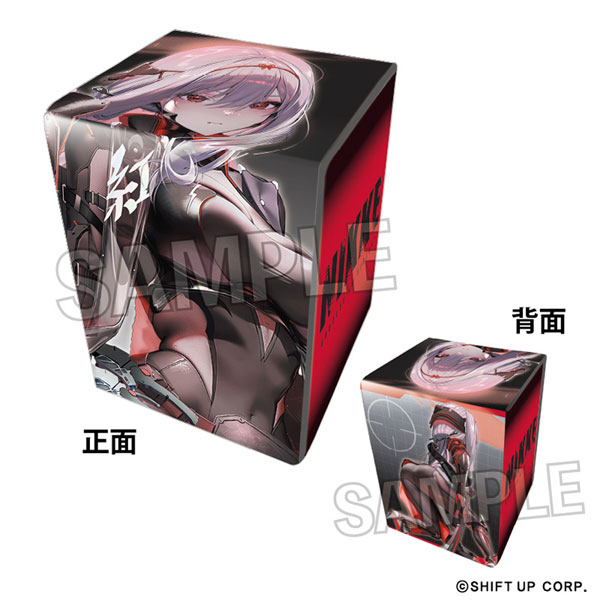 勝利の女神：NIKKE イラスト合皮製デッキケースNT 紅蓮：ブラック