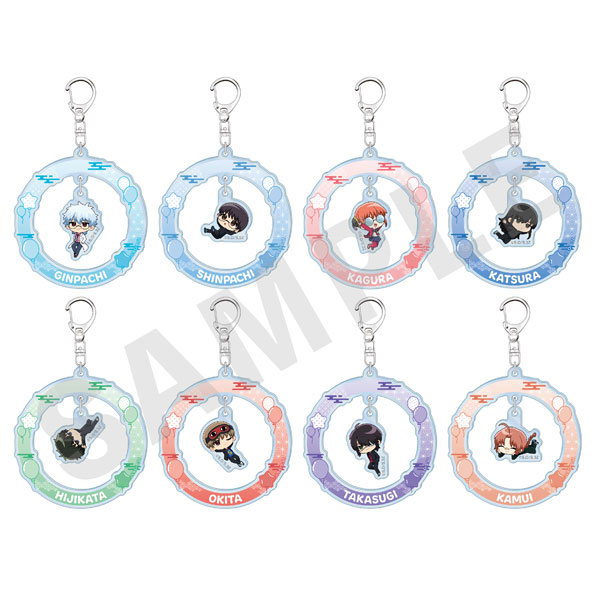 3年Z組銀八先生」トレーディングゆらゆらアクリルキーホルダー 8個入り