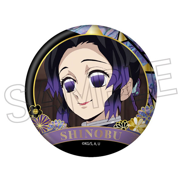 鬼滅の刃 螺鈿風シリーズ 缶バッジ Vol.4 胡蝶しのぶ（再販