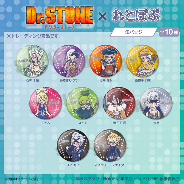 TVアニメ『Dr.STONE』 れとぽぷ 缶バッジ 10個入りBOX[プレイフル