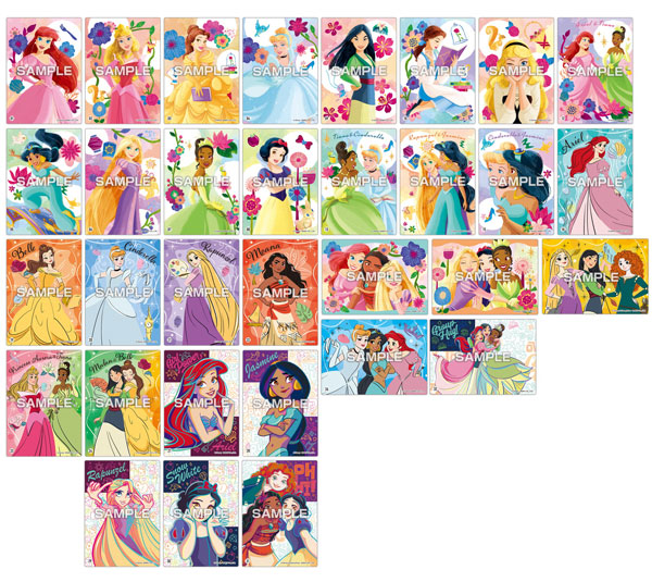 ディズニープリンセス クリアカードコレクションガム 通常版 16パック
