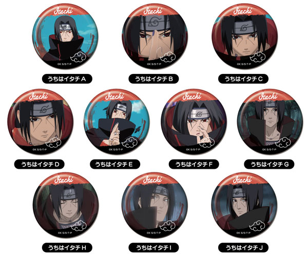 NARUTO-ナルト- 疾風伝 メモリーCANバッジ うちはイタチBOX 10個入り