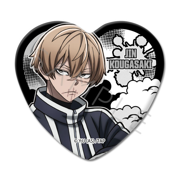 TVアニメ「桃源暗鬼」第1弾 ハート型缶バッジ YC (皇后崎迅)[シンク