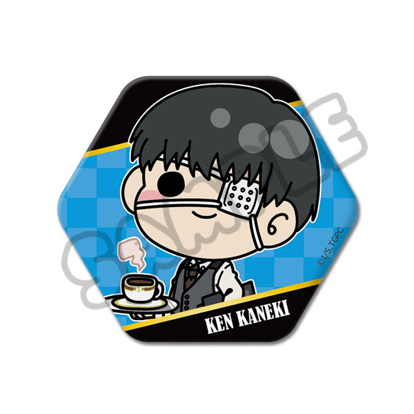 TVアニメ『東京喰種トーキョーグール』六角形缶バッジMA(金木研)あんて