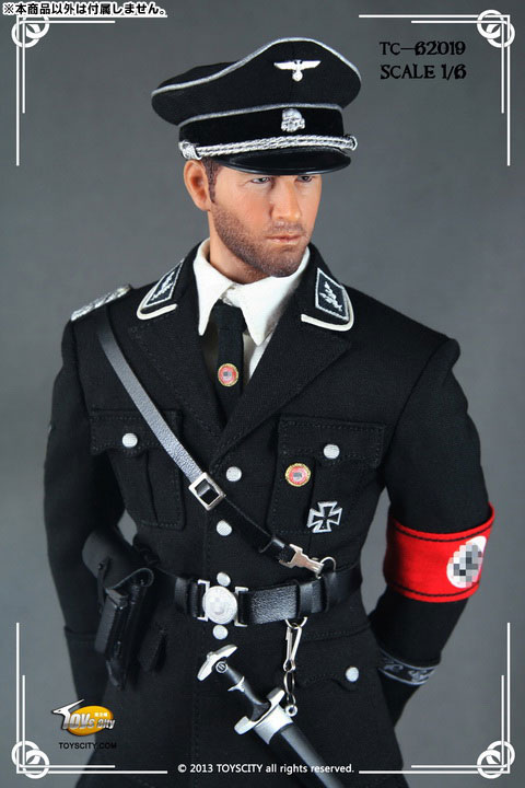 トイズシティ 1/6 ドイツ ナチ党 武装親衛隊 将校 黒制服 セット