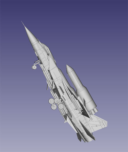特典】夜光雲のサリッサ 1/144 MiG-31セマルグル プラモデル