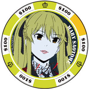 賭ケグルイ 缶バッジ(チップver.) 夢見弖ユメミ[Little Monsters