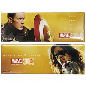 マーベルスタジオ 10th アニバーサリー/ スクエア缶バッジセット B