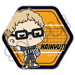 ハイキュー！！」第8弾 六角形缶バッジ(mochocho) M-VD(山口忠)[シンク