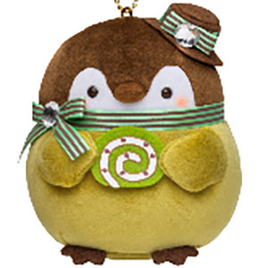 コウペンちゃん 甘いおかしのマスコット(チョコミント)[グレイ