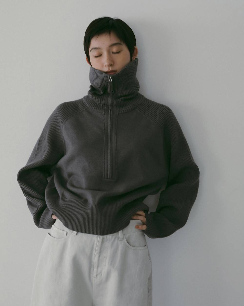 ànuke online store（アンヌーク） / Zip Rib KnitZip Rib Knit,ジップ