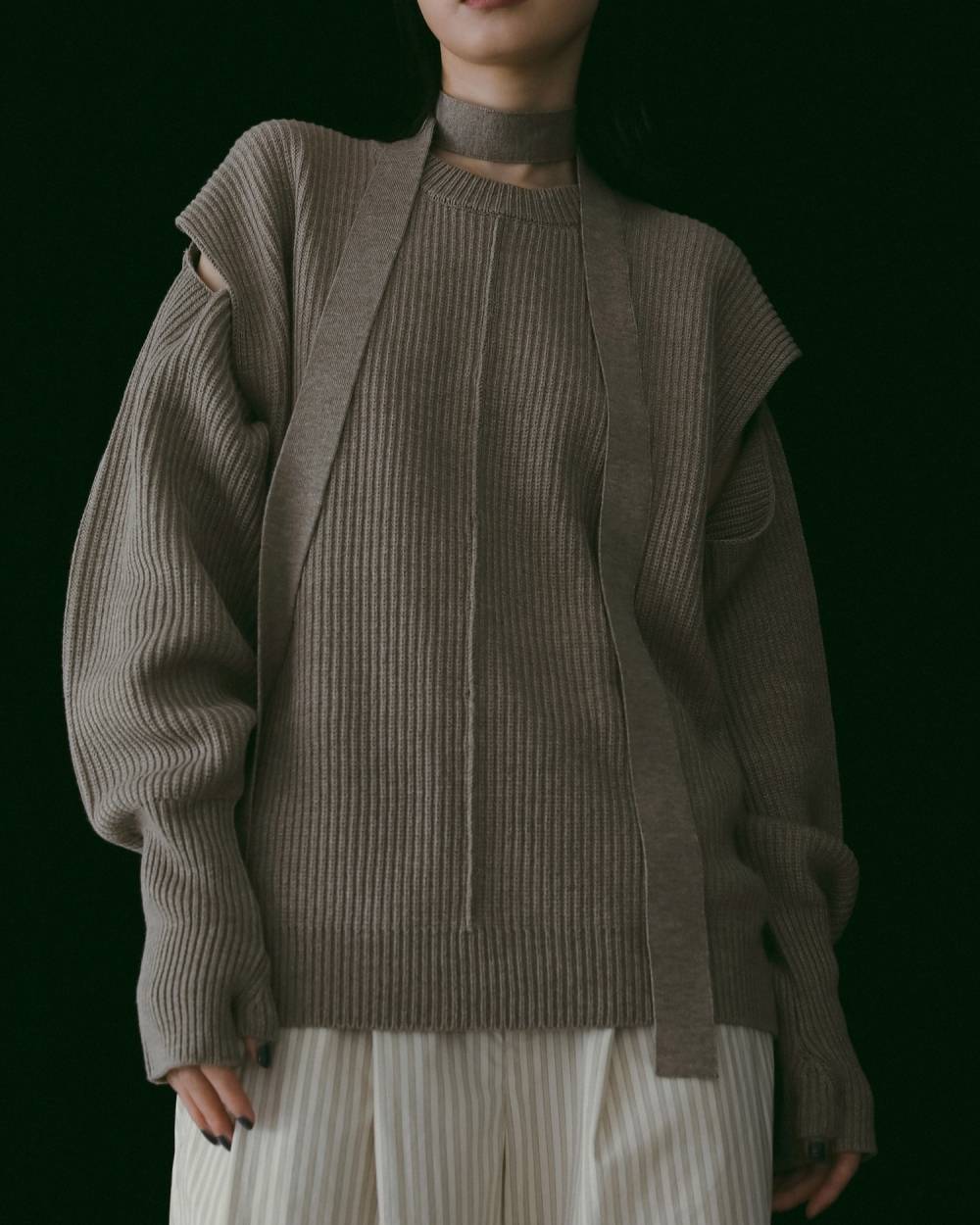 ànuke online store（アンヌーク） / Slit Rib KnitSlit Rib Knit