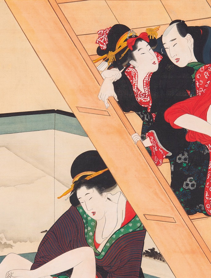 葛飾北斎の幻の名品や喜多川歌麿の大作も登場！ 「肉筆春画」に焦点を