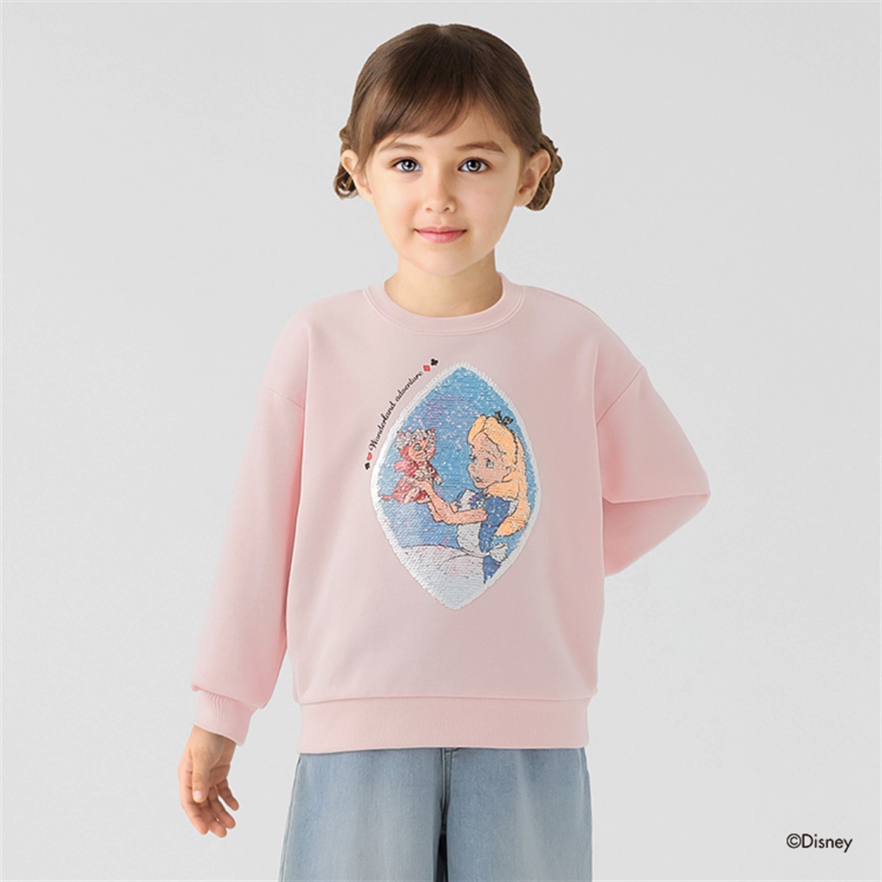 Disney 不思議の国のアリス/スパンコールトレーナー 女の子 キッズ