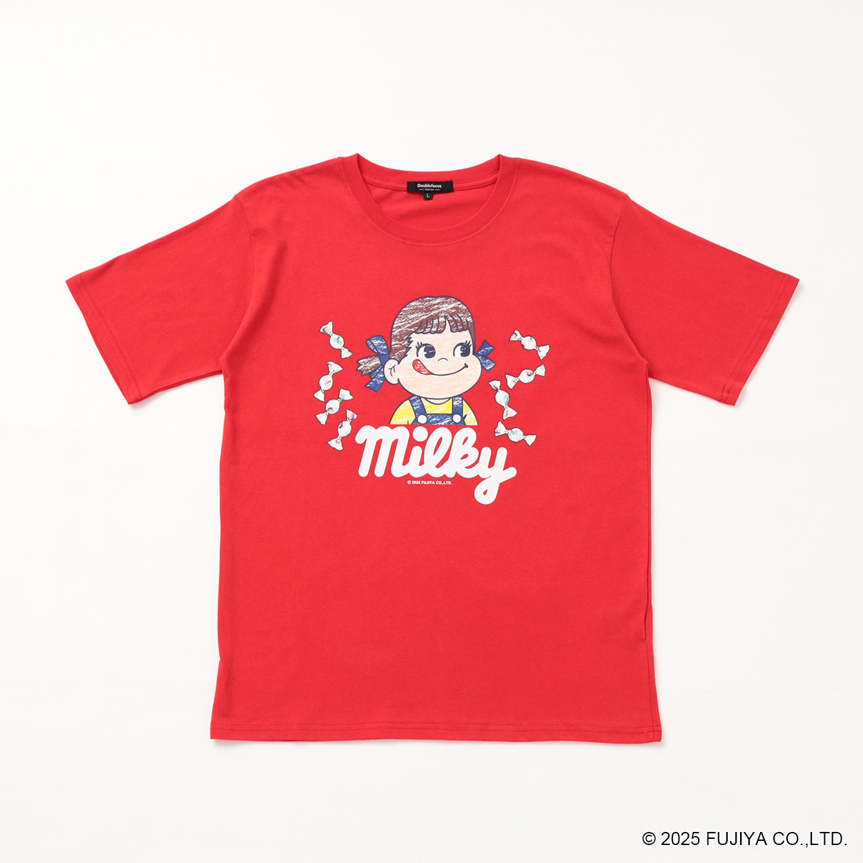 復刻企業コラボTシャツ[ミルキー] メンズ Doublefocus (ダブル