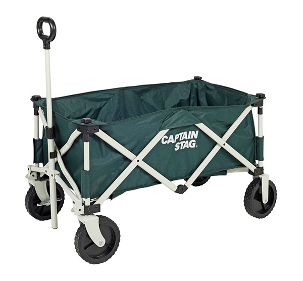 CS 収束型4輪キャリー グリーン キャプテンスタッグ | イオンスタイル