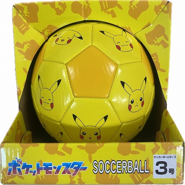 サッカーボール3号球（ピカチュウ総柄） 4580790571943 スポーツ