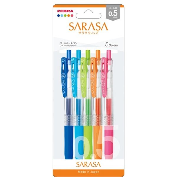ゼブラ SARASA サラサクリップ0．5 5色セット | イオンスタイル