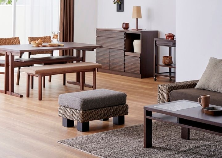 ケイ・ローソファ オットマンv02 (ヒヤシンス) ～幅650mm・奥行430mm