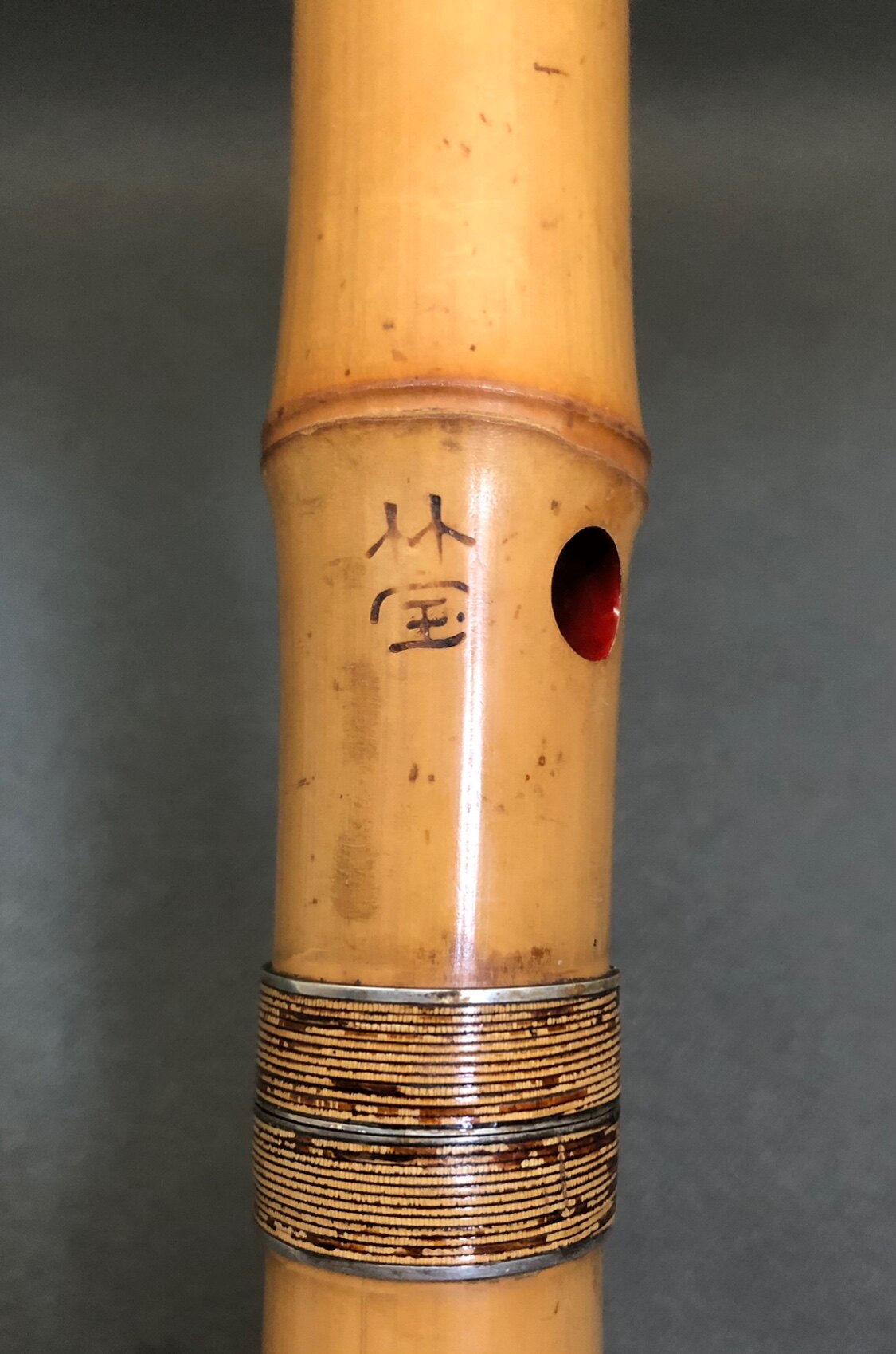 日本竹宝铭银卷银三线尺八（一尺四寸）：传承千年的东方音乐精灵！-尺