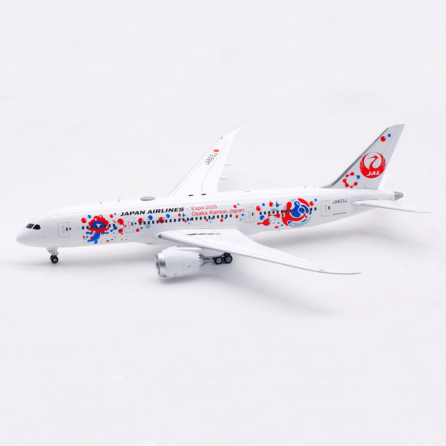 SQ Wings 1:200 JAL日本航空波音787-8飞机模型酷炫合金收藏品_航模_
