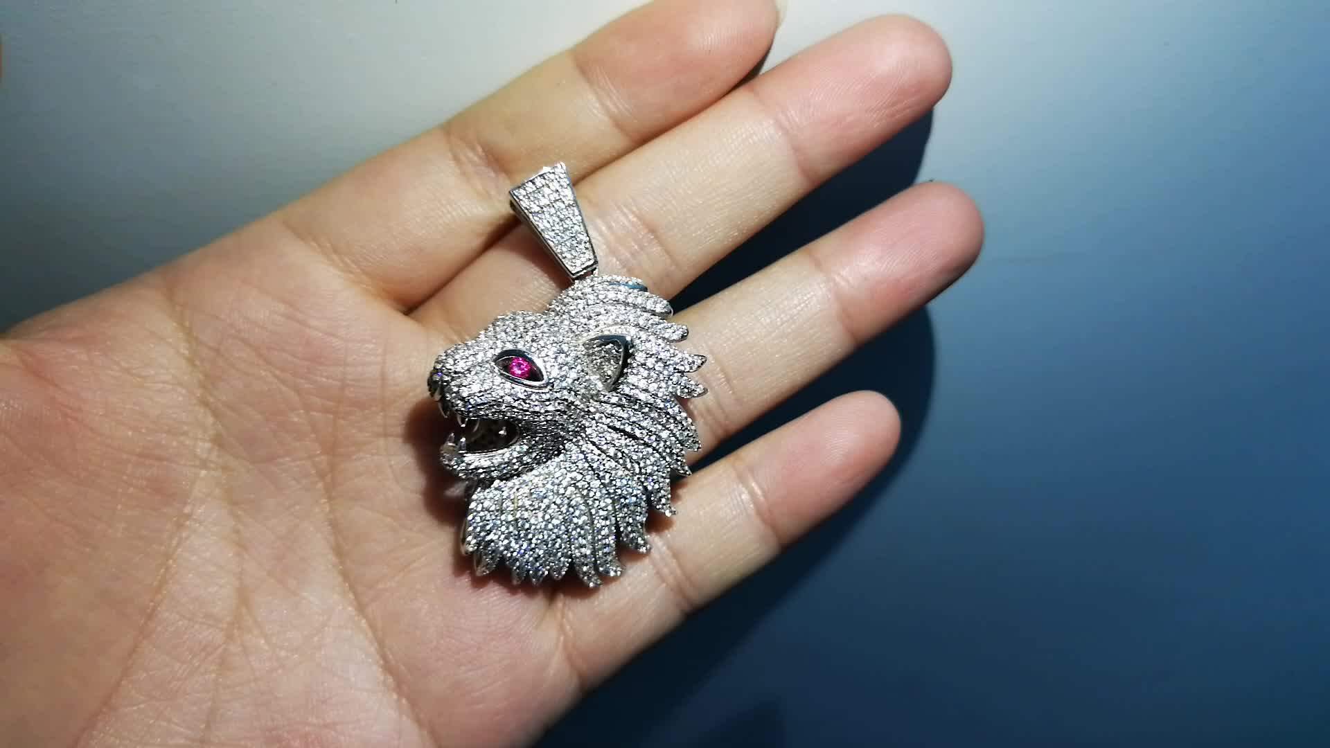 Hip Hop Men's Jewelry - Gold Silver Plated Bulldog Pendant