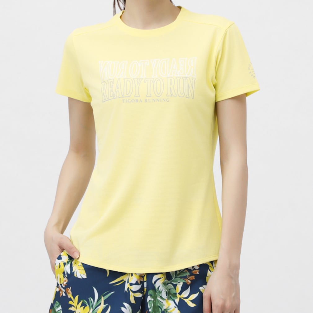 ティゴラ レディス 陸上/ランニング 半袖Tシャツ フロントロゴ