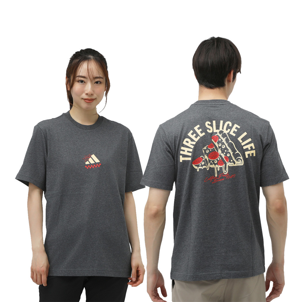 アディダス メンズ 半袖 Tシャツ ラウンジ ピザグラフィック 半袖T
