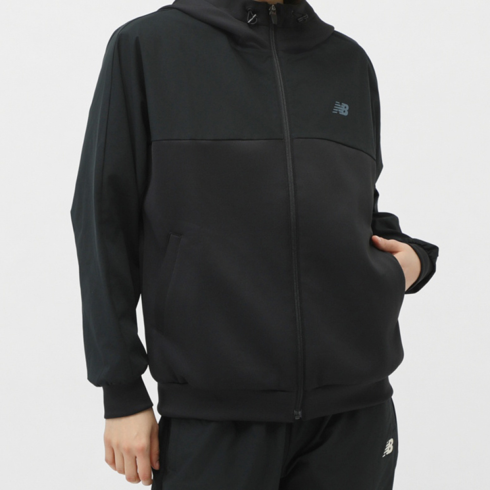 ニューバランス THE CITY レディース ニットジャケット ウーブンコンビ