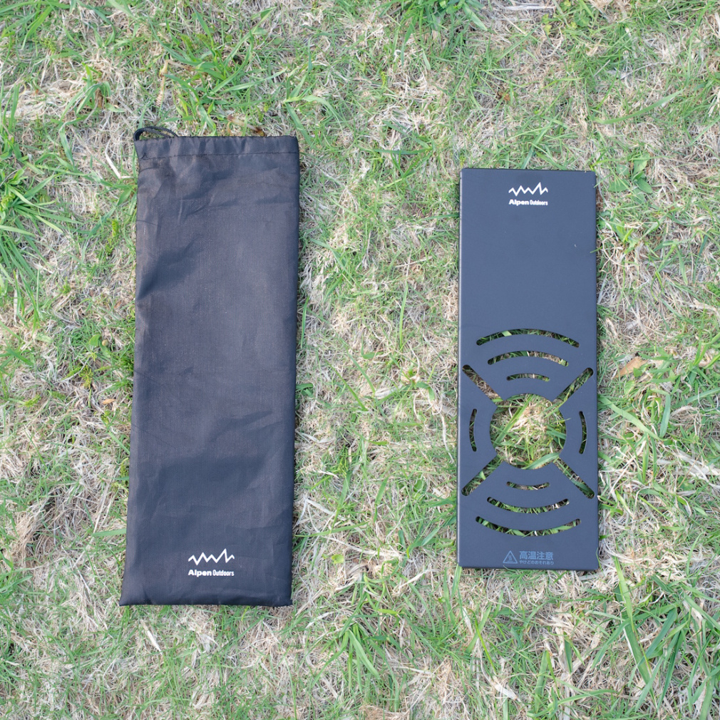 アルペンアウトドアーズ シングルバーナー遮熱天板 キャンプ