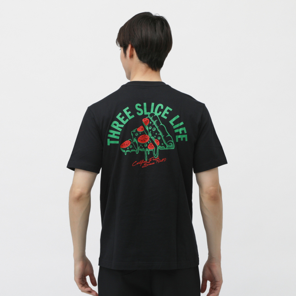 アディダス メンズ 半袖 Tシャツ ラウンジ ピザグラフィック 半袖T