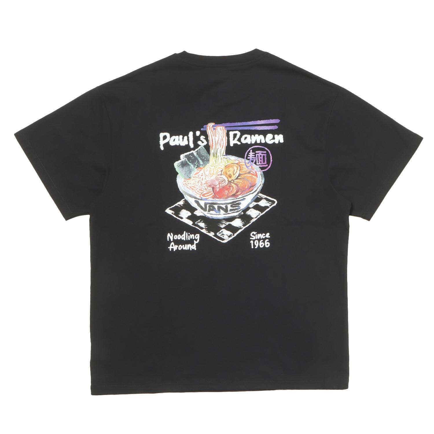VANS】 ヴァンズ RAMEN TEE ショートスリーブ VN000U0HBLK ABC-MART