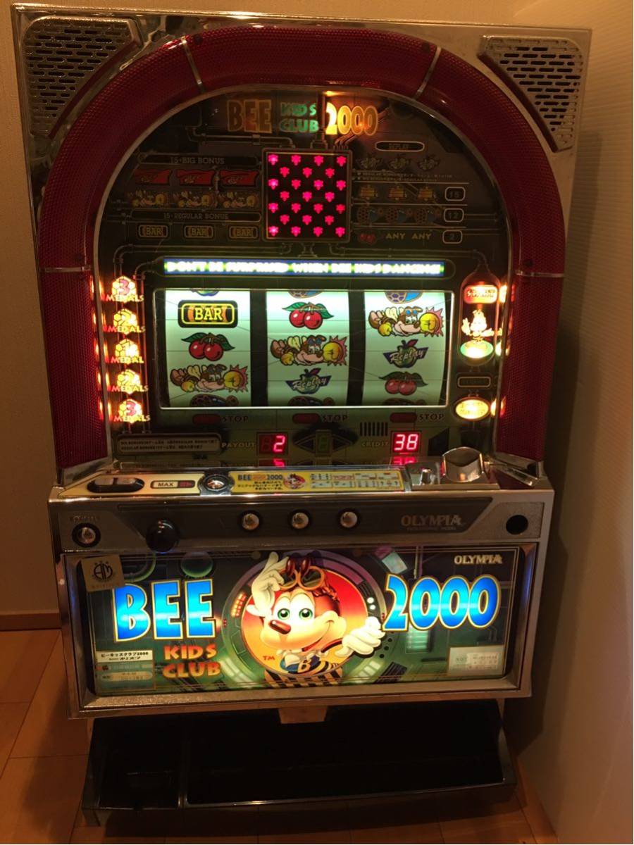 パチスロ実機】オリンピア☆ビーキッズクラブF【コイン不要機付き】4