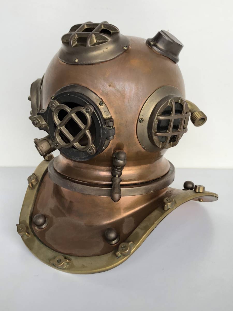超希少戦時中 東亜潜水機製 潜水ヘルメット⁄アンティーク