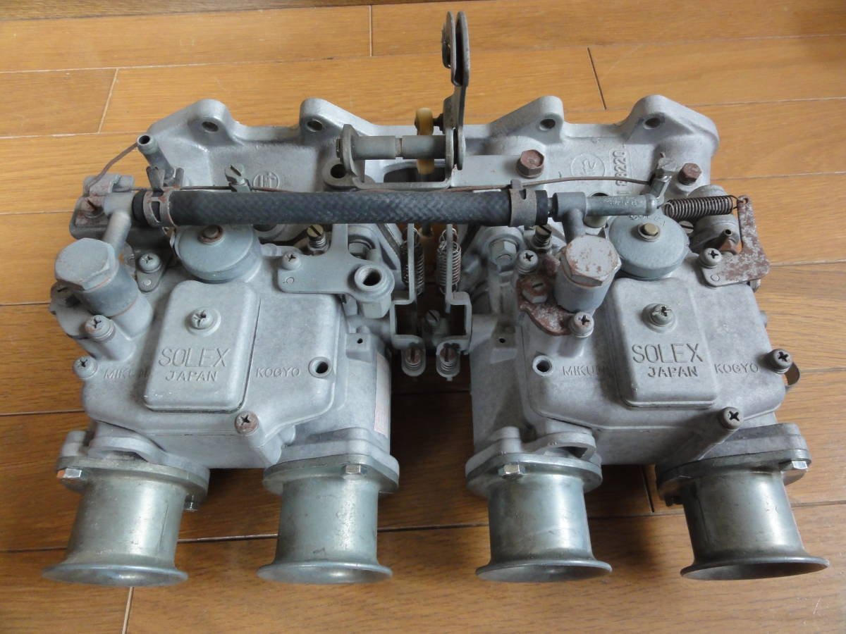 当時物】トヨタ純正SOLEXソレックス40Φ2連4型+2TG用インマニ付 Yahoo
