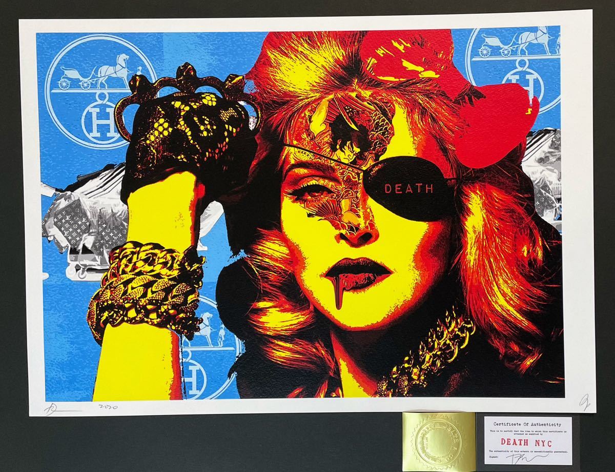 未使用】DEATH NYC 現代アートポスター マリリンモンロー KAWS