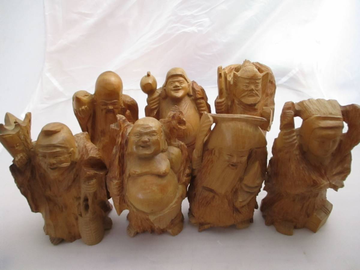 中国の道教の長寿神である寿老人 福禄寿 木彫り 中国の道教の長寿神で