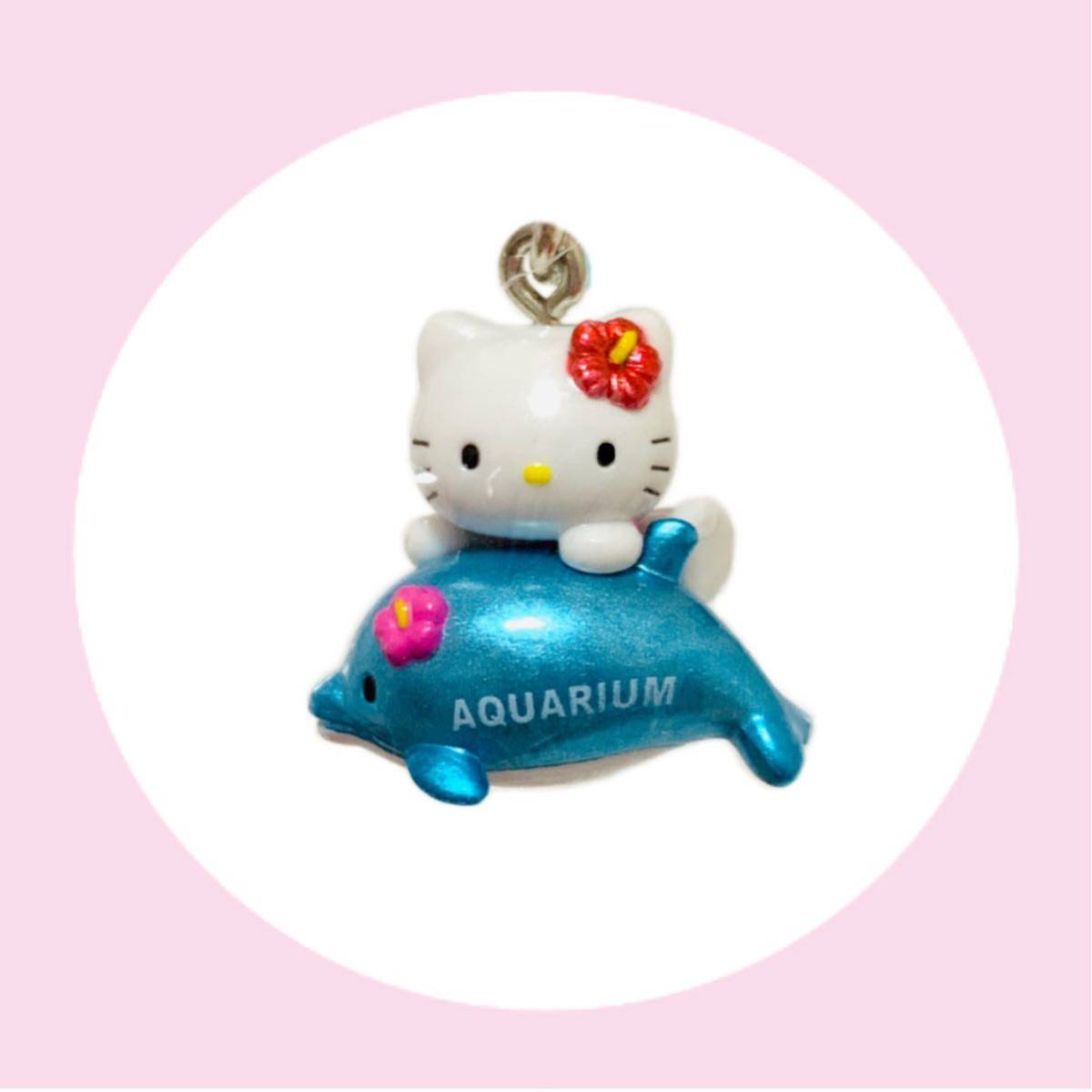 新品】☆ご当地キティ 水族館限定 イルカ 2007 根付 ストラップ☆の