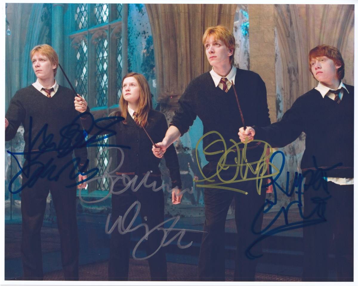 ハリー・ポッター CAST☆直筆サイン入り写真☆ルパート・グリント