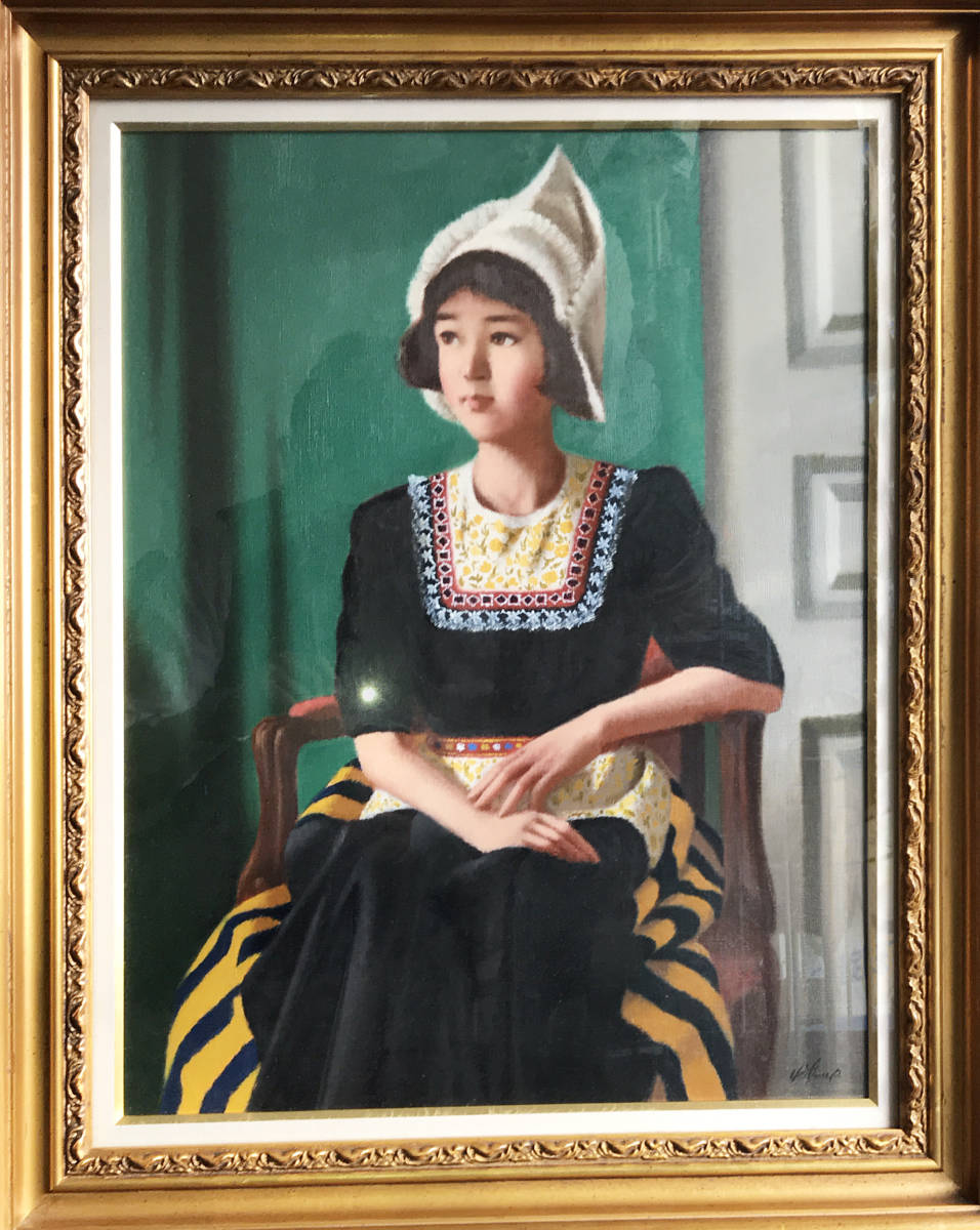 福島県 画家 佐藤カツヤ 油彩 油絵 少女 人物画 福島県 画家 佐藤