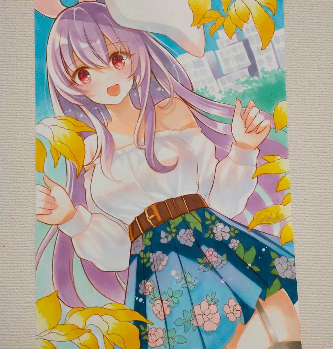 期間限定品」ハコニワリリィ直筆サイン&手形付き色紙 期間限定品