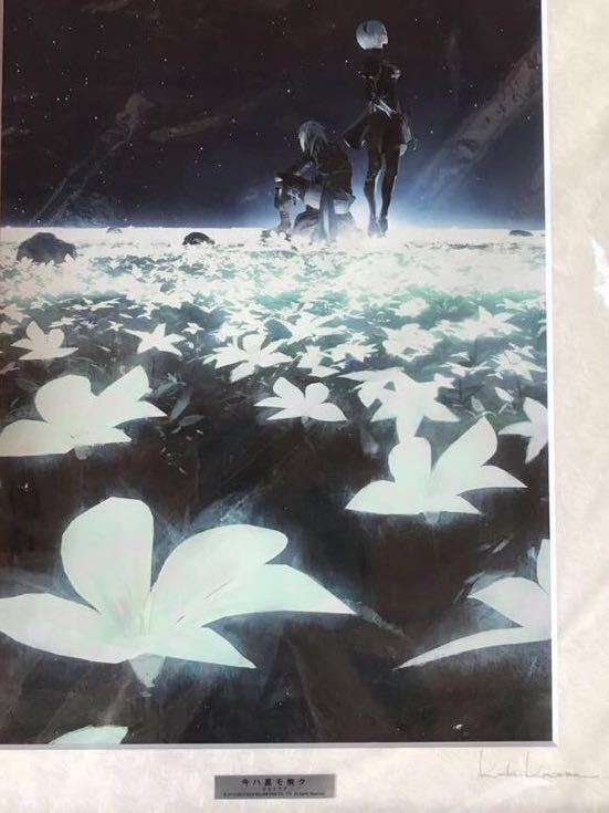 新品】ニーアオートマタ 幸田和磨氏 直筆サイン 額装付き高精彩アート