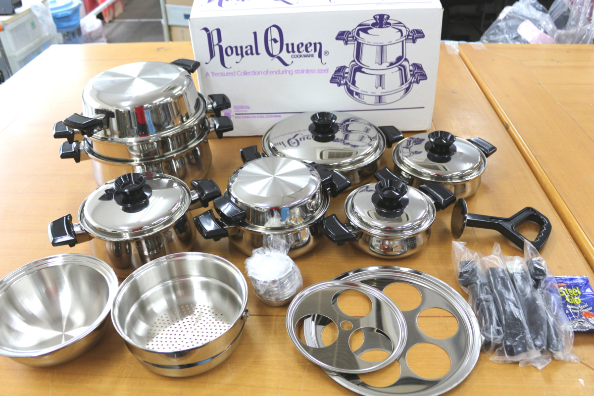 希少 ロイヤルクイーン Queen ふたつき中華鍋 フライパン 希少